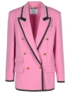 Moschino Blazer Double-breasted Gold Buttons In Pink