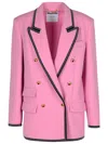 Moschino Blazer Double-breasted Gold Buttons In Pink
