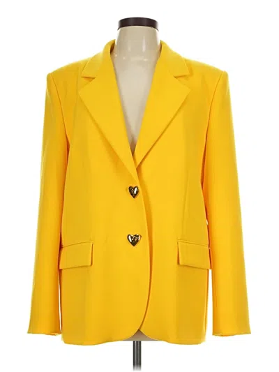 Moschino Blazer Jacket In Yellow