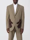 Moschino Single-breasted Blazer In Green