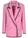 Moschino Blazer Double-breasted Gold Buttons In Pink