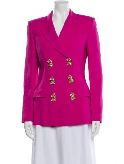 Pre-owned Moschino Blazer In Pink