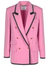 Moschino Blazer Double-breasted Gold Buttons In Pink