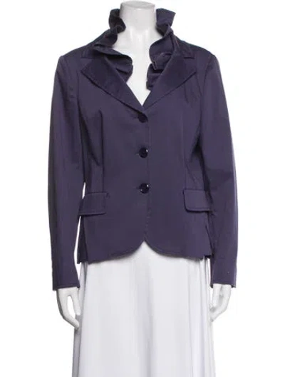 Pre-owned Moschino Blazer In Purple