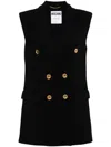 Moschino Blazer-style Gilet In Black
