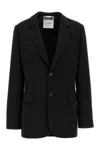 Moschino Tailored Single-breasted Jacket With Notched Lapel In Black