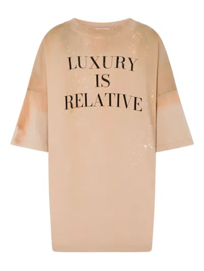 Moschino Printed Heavy Cotton T-shirt In Neutral