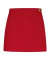 Moschino Tailored High-waisted Shorts Asymmetrical Front In Red