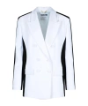 Moschino Black Polyester Blend Blazer In White