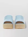 Moschino Block Heel Espadrille Open Toe Sandals