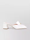 Moschino Block Heel Open Back Mules