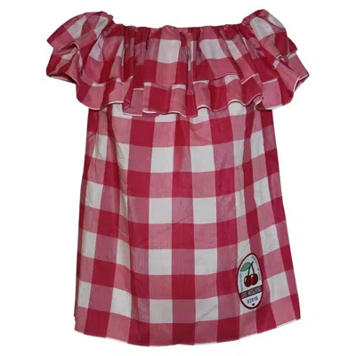 Pre-owned Moschino Blouse Size 40 In Pink