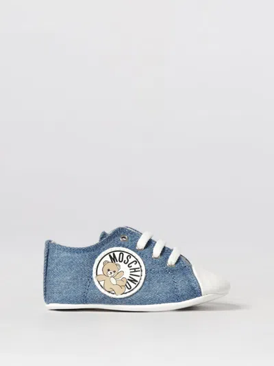 Moschino Babies' Sneakers  Kids Color Blue In Multi