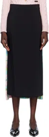 Moschino Enverse Midi Skirt In Multi Light Blue