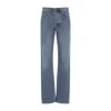 Moschino Relaxed High-waist Jeans With Classic Five-pocket Styling In Blue