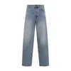 Moschino Relaxed High-waist Jeans With Classic Five-pocket Styling In Blue
