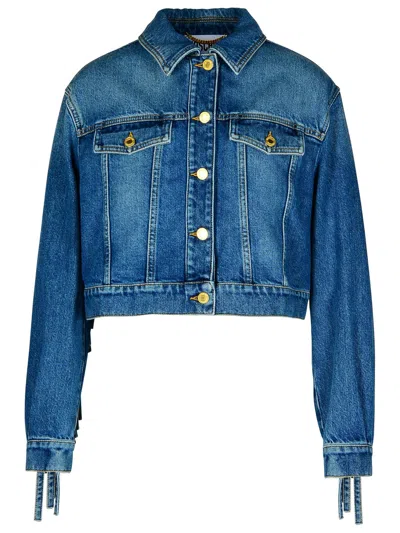 MOSCHINO MOSCHINO BLUE COTTON JEANS JACKET