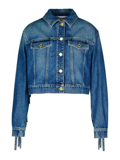 MOSCHINO CHAQUETA VAQUERA - AZUL