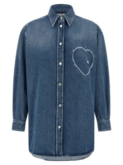 Moschino Blue Cotton Women's Blouse