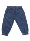 Moschino Blue Denim Balloon Jeans In Blue