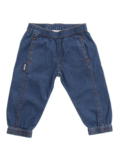 Moschino Babies' Blue Denim Balloon Jeans