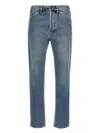 Moschino Denim Jeans With Five-pocket Design And Belt Loops In Blue