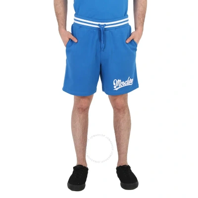 Moschino Blue Logo Varsity Fleece Shorts