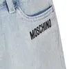 MOSCHINO BLUE SHORTS FOR GIRL WITH LOGO