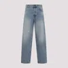 Moschino Relaxed High-waist Jeans With Classic Five-pocket Styling In Blue