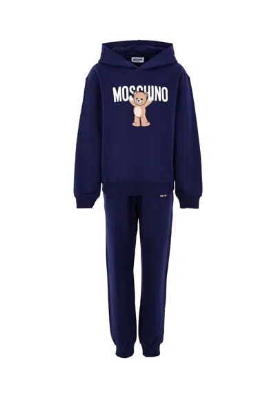 MOSCHINO BLUE SUIT FOR KIDS WITH TEDDY BEAR