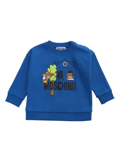 Moschino Babies' Blue Sweatshirt