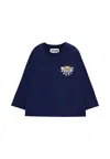Moschino Blue T-shirt For Babykids With Teddy Bear In Blue