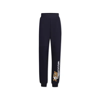 Moschino Blue Trousers For Kids