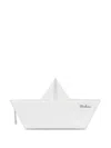 Moschino Boat-motif Clutch Bag In White