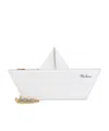 Moschino Boat-motif Clutch Bag In White