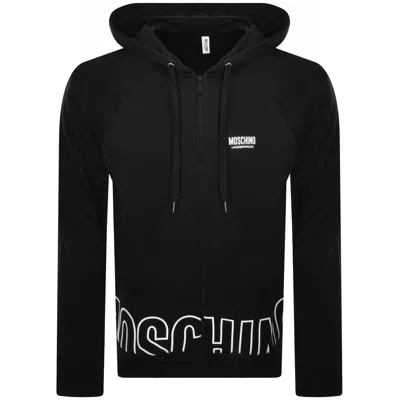 Moschino Bold Logo Full Zip Hoodie Black