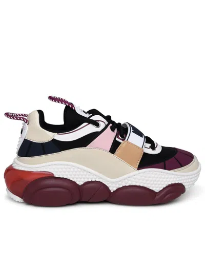 Moschino Bolla30 Sneakers In Multicolor Leather Blend