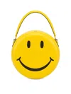 Moschino Smiley Face Shoulder Bag In Yellow