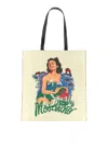 Moschino Hawaiian Print Tote Bag In Yellow