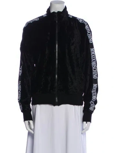 Pre-owned Moschino Bomber Jacket In Black