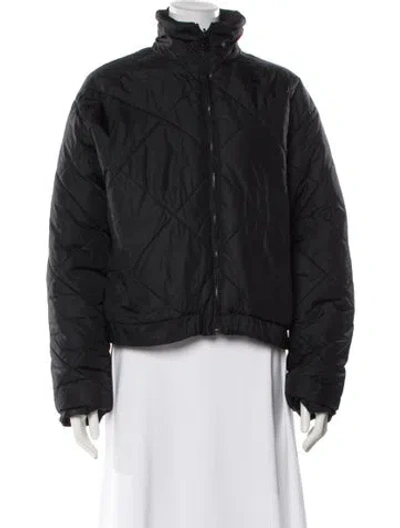Pre-owned Moschino Bomber Jacket In Black