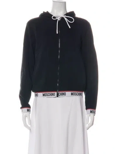 Pre-owned Moschino Bomber Jacket In Black