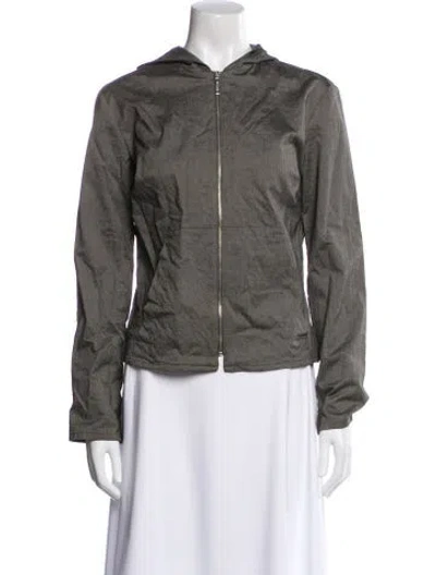 Pre-owned Moschino Bomber Jacket In Gray