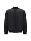 Moschino "bomber Jacket With Time In Multi Black 555