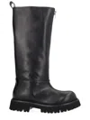 Moschino Couture Boot Zipper In Blue