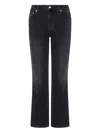 Moschino Bootcut Jeans In Black