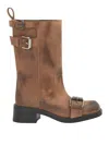 Moschino Boots In Brown