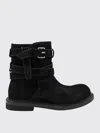 Moschino Rounded Toe Ankle Boots With Side Stitching In Multi