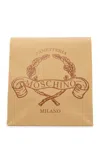 Moschino Logo-print Paper Clutch Bag