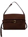 Moschino Leather Shoulder Bag With Belt